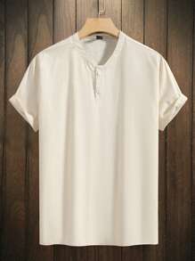 Manfinity Homme 男士襯衫 - 杏色 - 查看 1