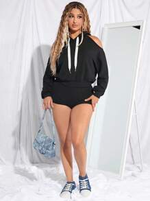 女性兩色綁帶前繡花板鞋，運動戶外運動鞋休閒鞋 - 藍色 - 查看 4