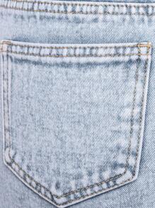 SHEIN Unity Cargo Pocket Mini Denim Skirt