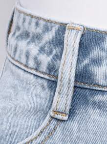 SHEIN Unity Cargo Pocket Mini Denim Skirt