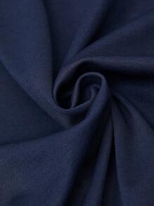 BizChic 素色前紐扣無袖洋裝 - 藏蓝色 - 查看 5