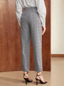 BizChic Họa tiết Nanh sói Túi nghiêng Quần tây - Nhiều màu - Xem 2