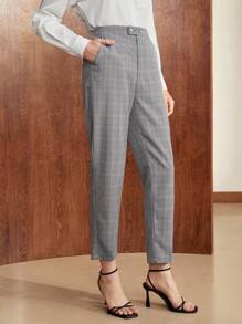 BizChic Họa tiết Nanh sói Túi nghiêng Quần tây - Nhiều màu - Xem 6