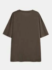 ROMWE Academia 骷髅图案 T 恤，学校