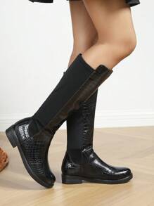 2023 Autumn/Winter New Fashion Thick Heel High Shaft Boots Women Chunky Heel Thigh High Boots Women's Over The Knee Boots