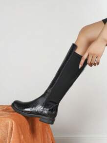 2023 Autumn/Winter New Fashion Thick Heel High Shaft Boots Women Chunky Heel Thigh High Boots Women's Over The Knee Boots