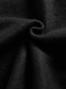 SHEIN 1件青少年男孩情人節皇冠印花字母休閒圓領長袖運動衫,適用於秋冬季節 - 黑色 - 查看 4