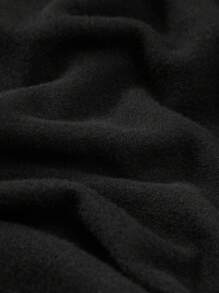 Áo nỉ in hình hoạt hình và khẩu hiệu dành cho bé gái tuổi teen - màu đen - Xem 3