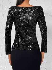 RueChic 亮片短款T恤