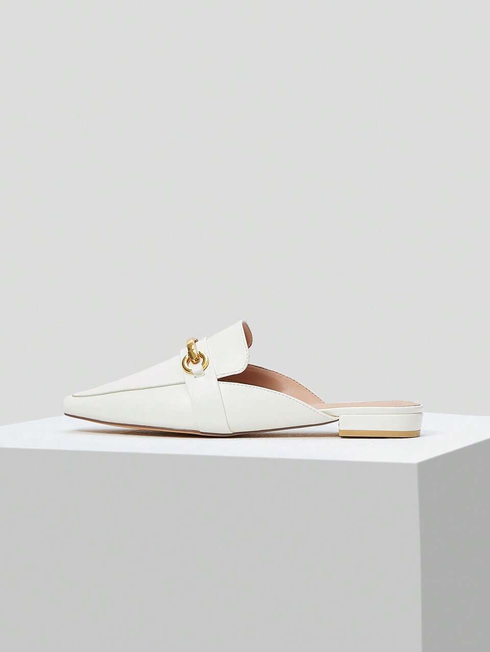 MOTF BUCKLE SLIP-ON LOAFER MULES
