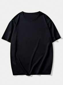 ROMWE MEN Goth Guys Skull & Slogan Graphic Tee