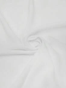 BizChic Solid V-neck Sleeveless Top - White - View 3