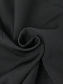 BizChic Women Blazers Tombol Plain Casual - Hitam - View 6