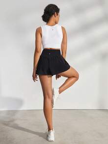 GLOWMODE Seamless Square Neck Sports Bra - White - View 6