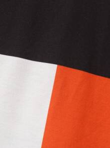 SHEIN Young Girl Color Block Tee Dress - Multicolor - View 3