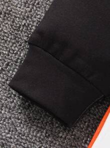 SHEIN Young Girl Color Block Tee Dress - Multicolor - View 4