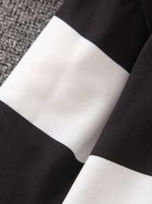 SHEIN Young Girl Color Block Tee Dress - Multicolor - View 5