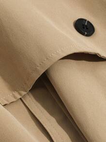 DAZY 雙排釦外套馬甲不帶襯衫 - 卡其色 - 查看 9