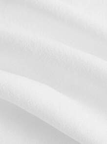 SHEIN MOD Sweetheart Neck Lantern Sleeve Crop Blouse,Sheer