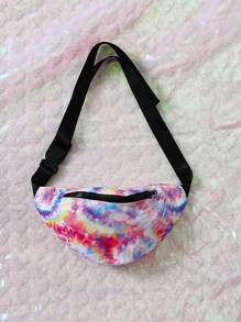 SHEIN 女大童素色小高領T恤&紮染長褲 - 彩色 - 查看 4