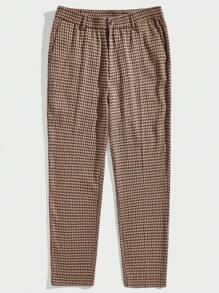 Manfinity NiteLyfe 男士格子圖案斜口袋西裝褲 - 彩色 - 查看 2