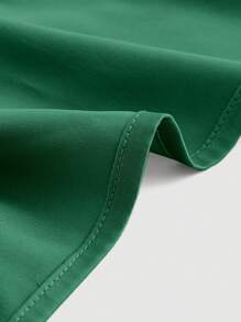 SHEIN MOD Solid Tie Back Cami Top - Dark Green - View 3