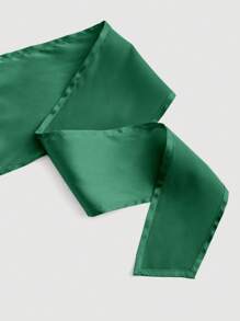 SHEIN MOD Solid Tie Back Cami Top - Dark Green - View 4