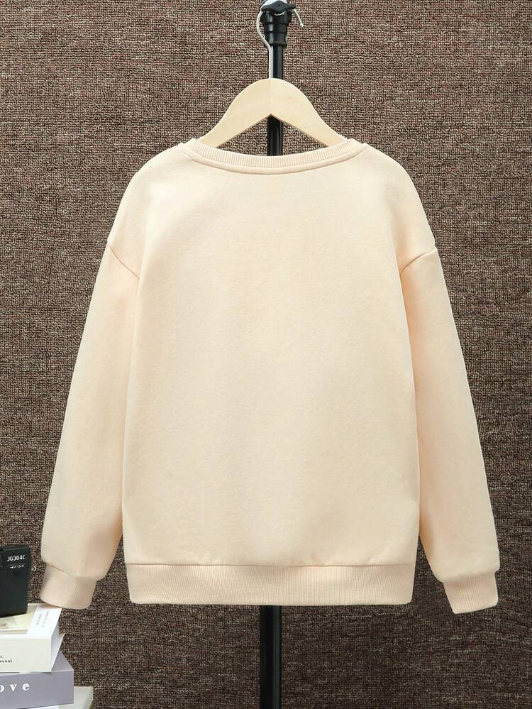 Tween Boy Letter Graphic Thermal Lined Pullover