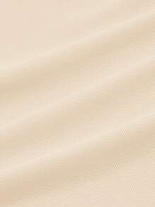 SHEIN ICON Tie Trước Ren Mộc nhĩ Tay áo kèn  Lưới Áo - Màu be - Xem 3