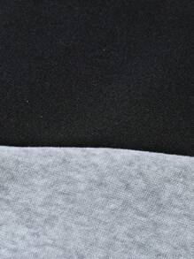 Manfinity Homme Men Color Block Thermal Lined Sweatshirt Crew Neck Long Sleeve Casual Sweatshirt, For Friends, Husband, Boyfriend Gifts, Men Co Ords, Mens Two Tone Sweatshirt, Mens Long Sleeve Sweatshirt