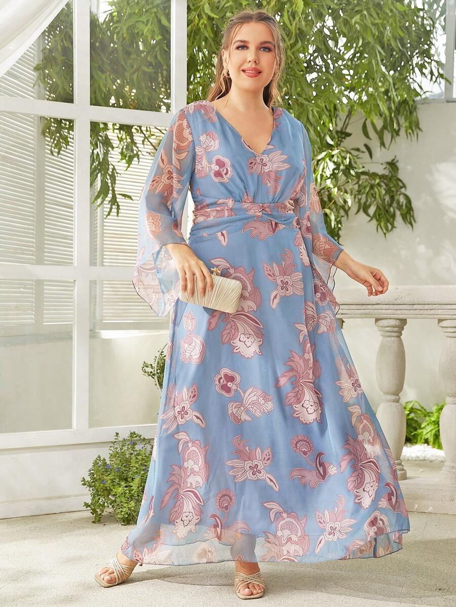 加大洋裝 - 彩色 - 查看 1