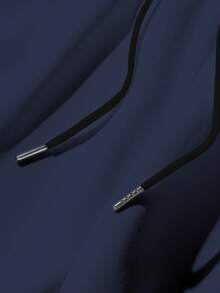 Manfinity Hypemode Men's Loose Fit Letter Print Sweatpants With Drawstring Waist - Blue - View 6