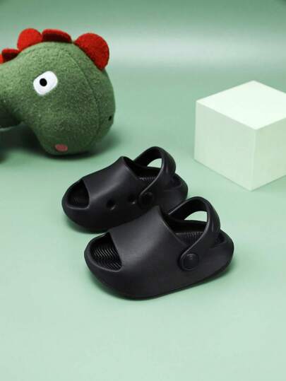 1 双婴儿简约风格舒适防滑户外拖鞋、沙滩凉鞋