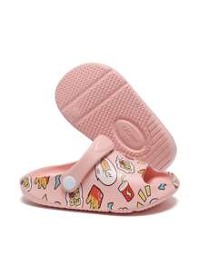 1pair Cute And Funny Thick-Soled Baby Slippers With Animal Pattern - Pink - View 8