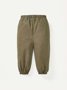 Cozy Pixies 嬰兒男童3入組運動風格圓領t卹,帶前袋,折領休閒襯衫和運動褲 - 彩色 - 查看 5