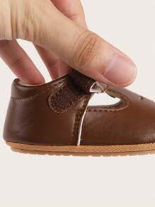 Spring/Autumn Infant Girls' Anti-Slip Soft Bottom Walking Shoes For 0-1 Year Old - Coffee Brown - View 4