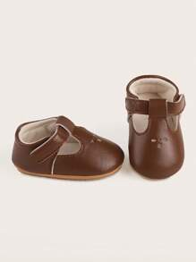 Spring/Autumn Infant Girls' Anti-Slip Soft Bottom Walking Shoes For 0-1 Year Old - Coffee Brown - View 5