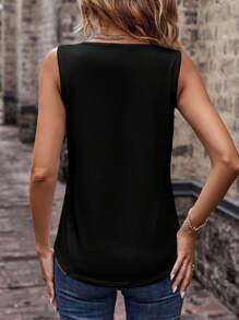 EMERY ROSE 素色V領背心上衣