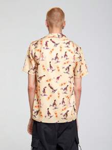 GAWX Men 1pc Figure Graphic Shirt