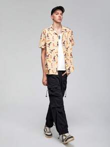 GAWX Men 1pc Figure Graphic Shirt