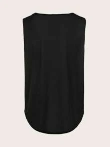 Manfinity Fitness Tee-shirt de sport sans manches simple avec imprimé style petit ami pour homme - débardeur pour école, maille, muscle, graphique, gym, vêtements actifs, sans manches, hauts d'entraînement simples, respirants pour la salle de gym - Noir - Voir 3