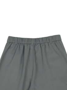 Calvornis Men Slant Pocket Suit Pants Without Belt - Grey - View 6