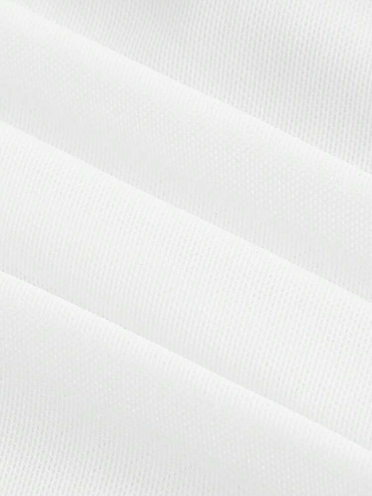SHEIN MOD Vestido ajustado de hombros descubiertos fruncido - Blanco - Añade 4