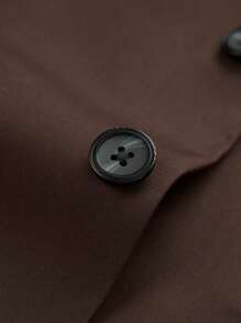 Manfinity Mode Men 1pc Peak Collar Blazer & 1pc Suit Pants, Old Money Style