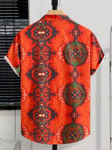 Manfinity RSRT 男士曼陀羅印花襯衫不帶T恤 - 彩色 - 查看 2