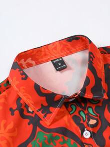 Manfinity RSRT 男士曼陀羅印花襯衫不帶T恤 - 彩色 - 查看 5