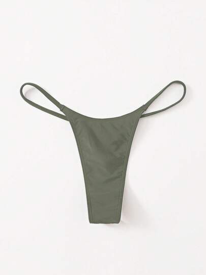 Swim Basics 素色丁字褲泳衣下裝