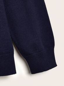 男士1/4拉鍊套頭毛衣