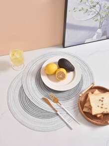 2pcs Ombre Place Mat - Dark Grey - View 3