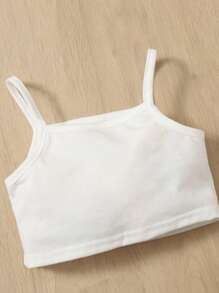 SHEIN Baby Girl Cami Top & Shorts & Blazer Without Bag - Red and White - View 3